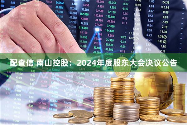 配查信 南山控股：2024年度股东大会决议公告